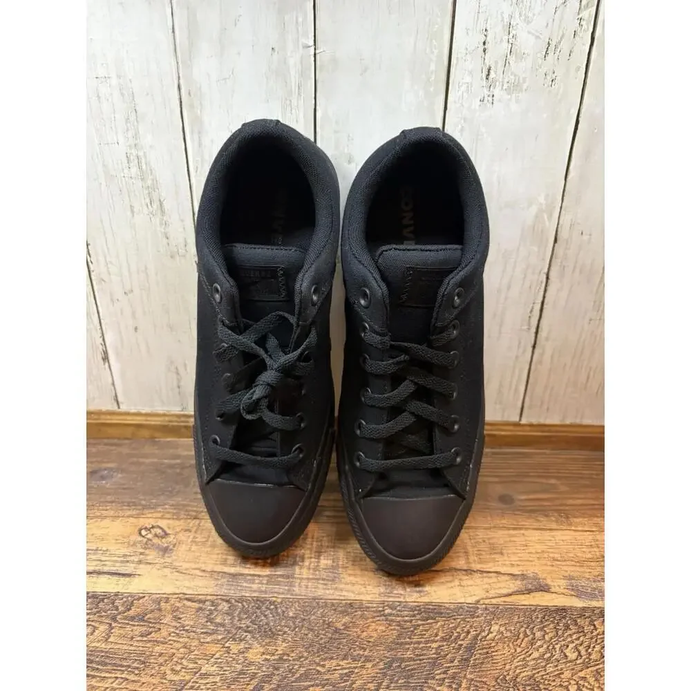 Converse High Street Line All Black Men's 7.5 New - Picture 2 of 7